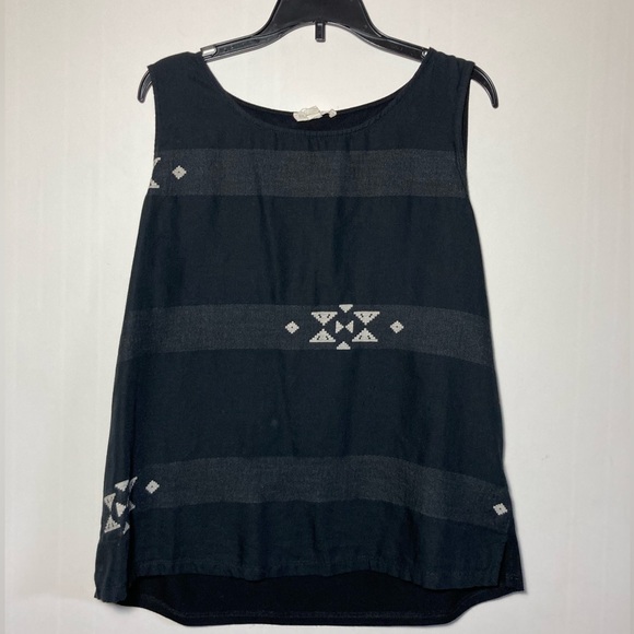 Eileen Fisher Tops - Eileen Fisher Sleeveless Cotton/Organic Cotton Top Southwest Design Size Medium